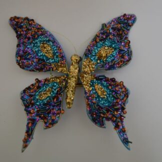 Colourful glitter butterfly