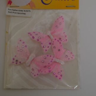 Pink butterflies pack of 3