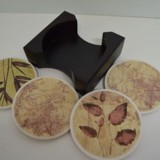 Natural round coasters